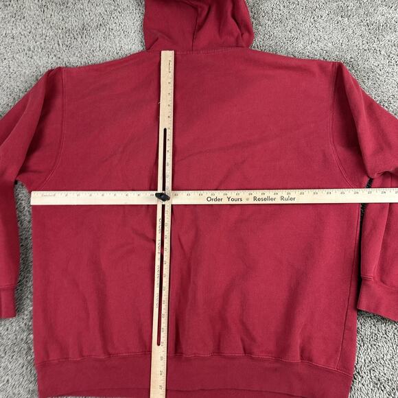Oklahoma Sooners Hoodie Mens XL Red NCAA Football Pullover Fleece OU Sweatshirt - Picture 8 of 11